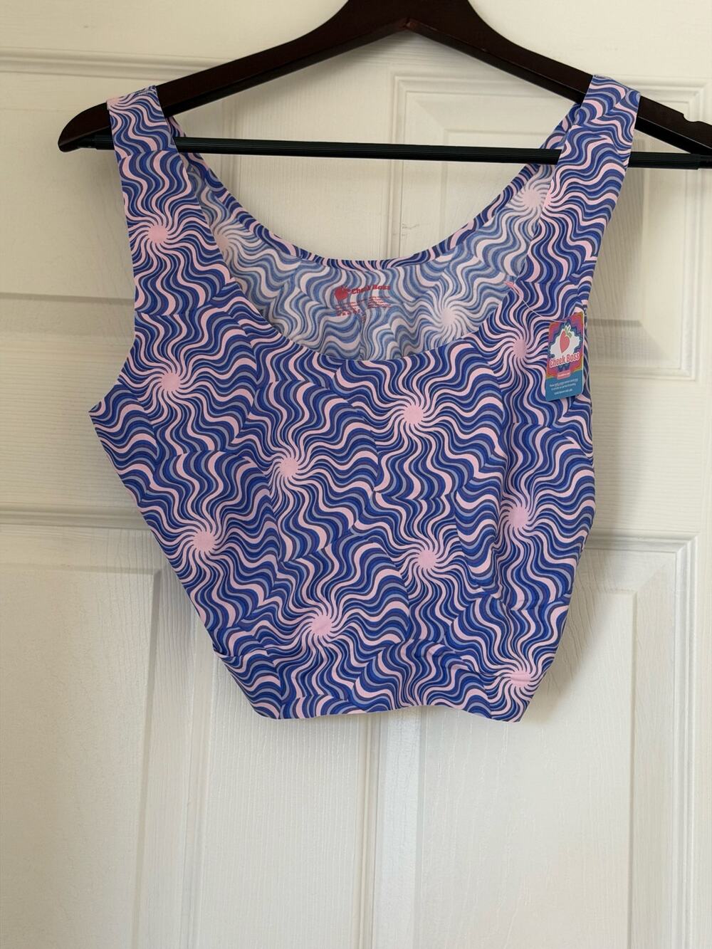 Cheek Boss Scattered Hearts No Show Bralette 3X NWT Wireless Bra